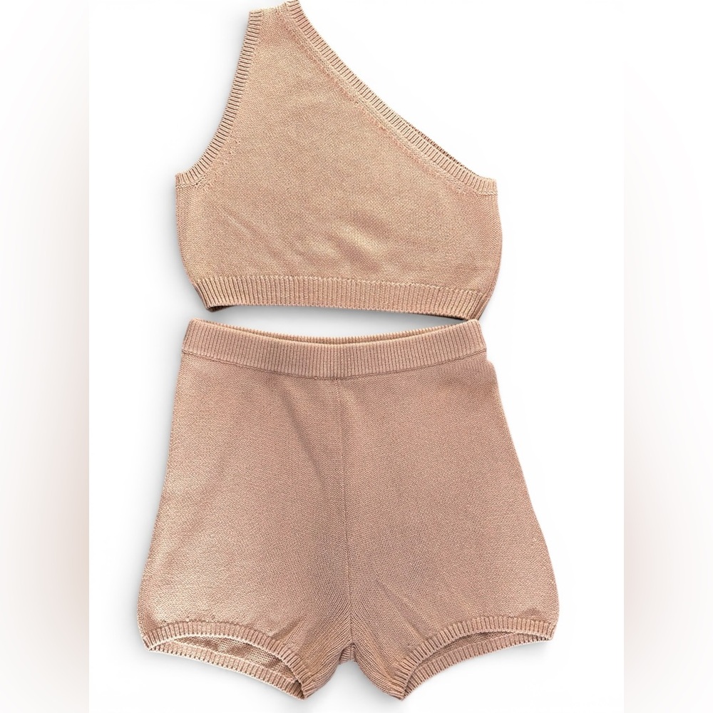 Reformation Beige Knit Ensemble